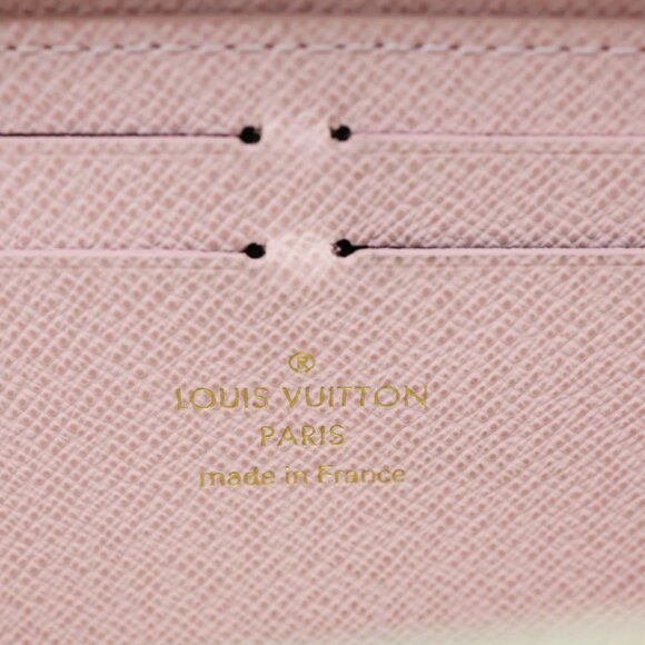 Louis Vuitton  Clemence Damier Azur Wallet Rose Ballerine - Picture 14 of 14